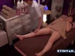 Two tremendous Asian Girls At Massage Studio